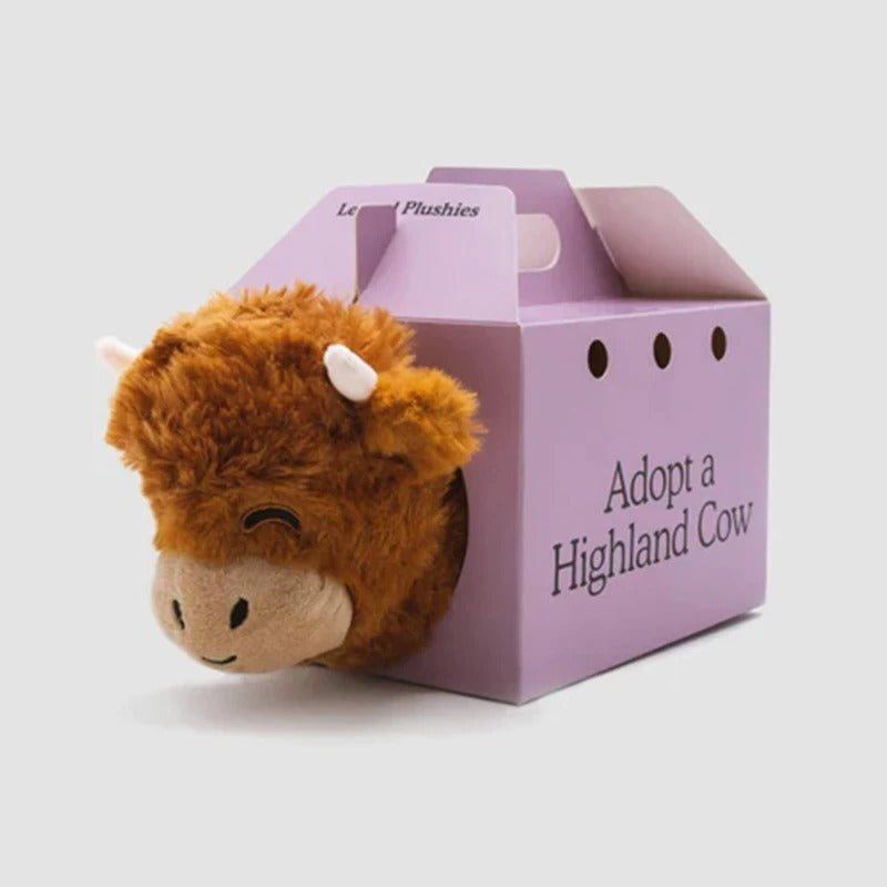 Highland Cow Plush Toy - Adorable Highland Cattle Stuffed Animal Perfect for Gifts and Collectors