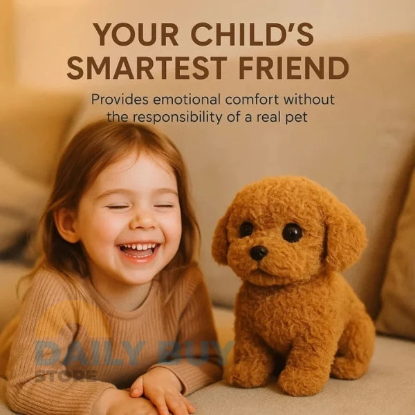 Realistic Robot Puppy Toy Dog with Smart Features, Interactive Companion for Kids and Pet Lovers