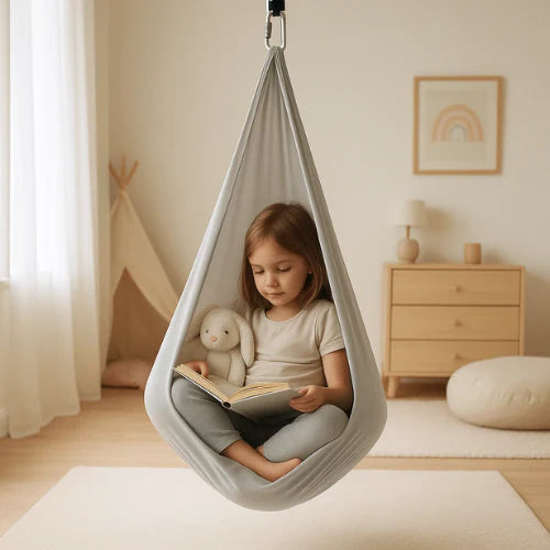 Sensory Autism Therapy Swing - Indoor & Outdoor Hammock for Kids, Durable Fabric, Adjustable, Relaxation & Sensory Play