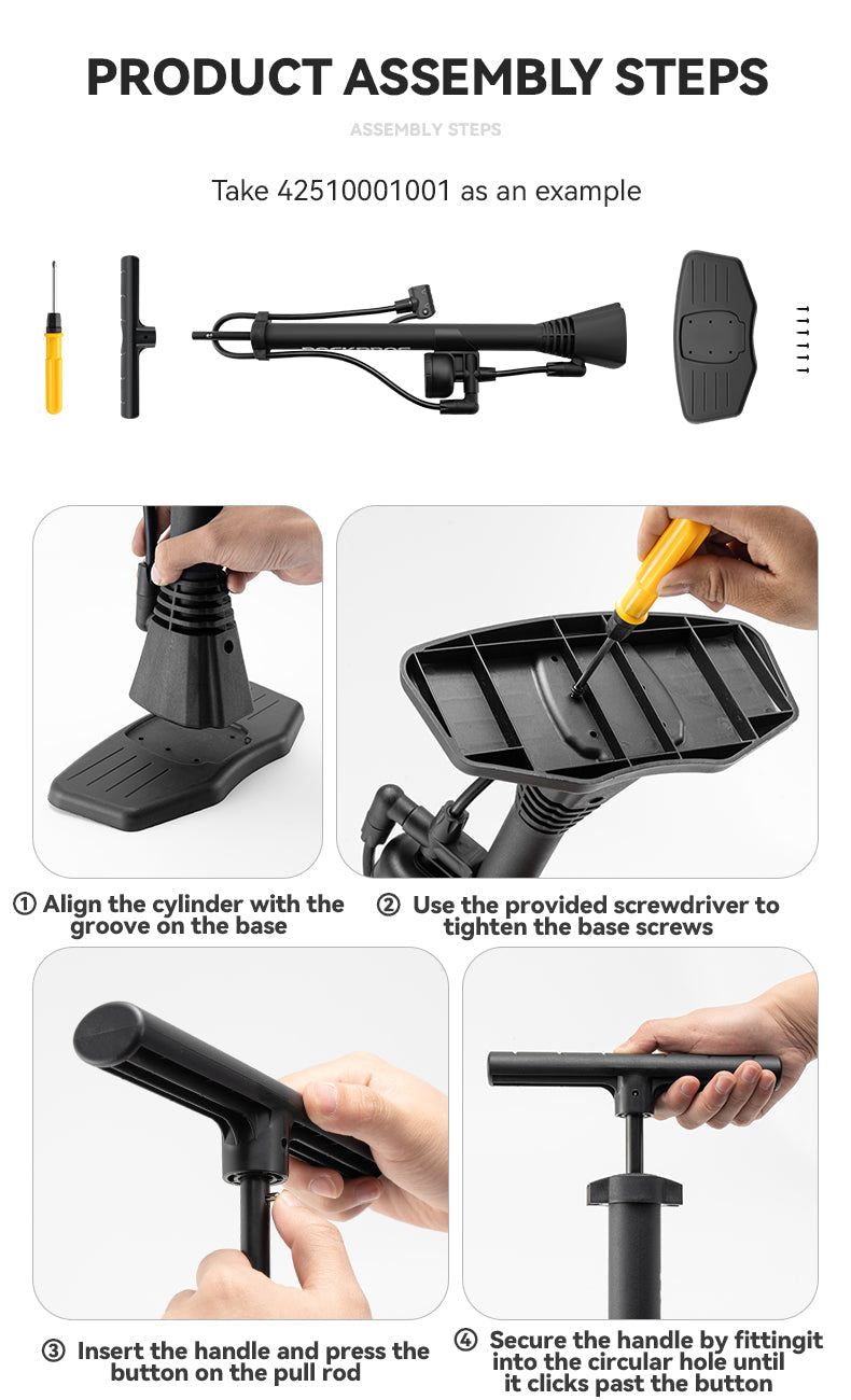 High Pressure Bicycle Floor Pump | 160 PSI, Schrader/Presta Valve & Ergonomic Design for Bikes, Motorcycles & Sports Equipment