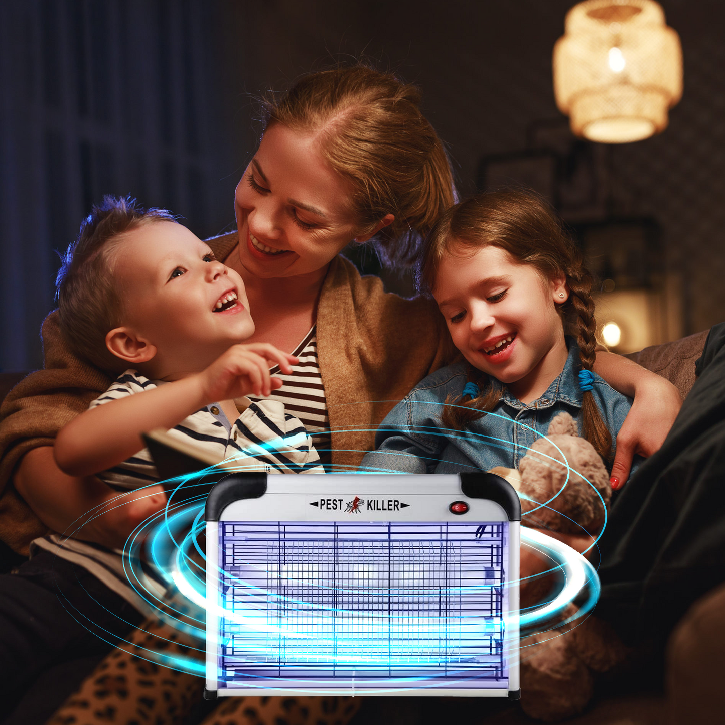 Moth Killer Lamp | 30W UV Light, Safe & Effective for Indoor Use Against Moths, Mosquitoes & Flying Insects