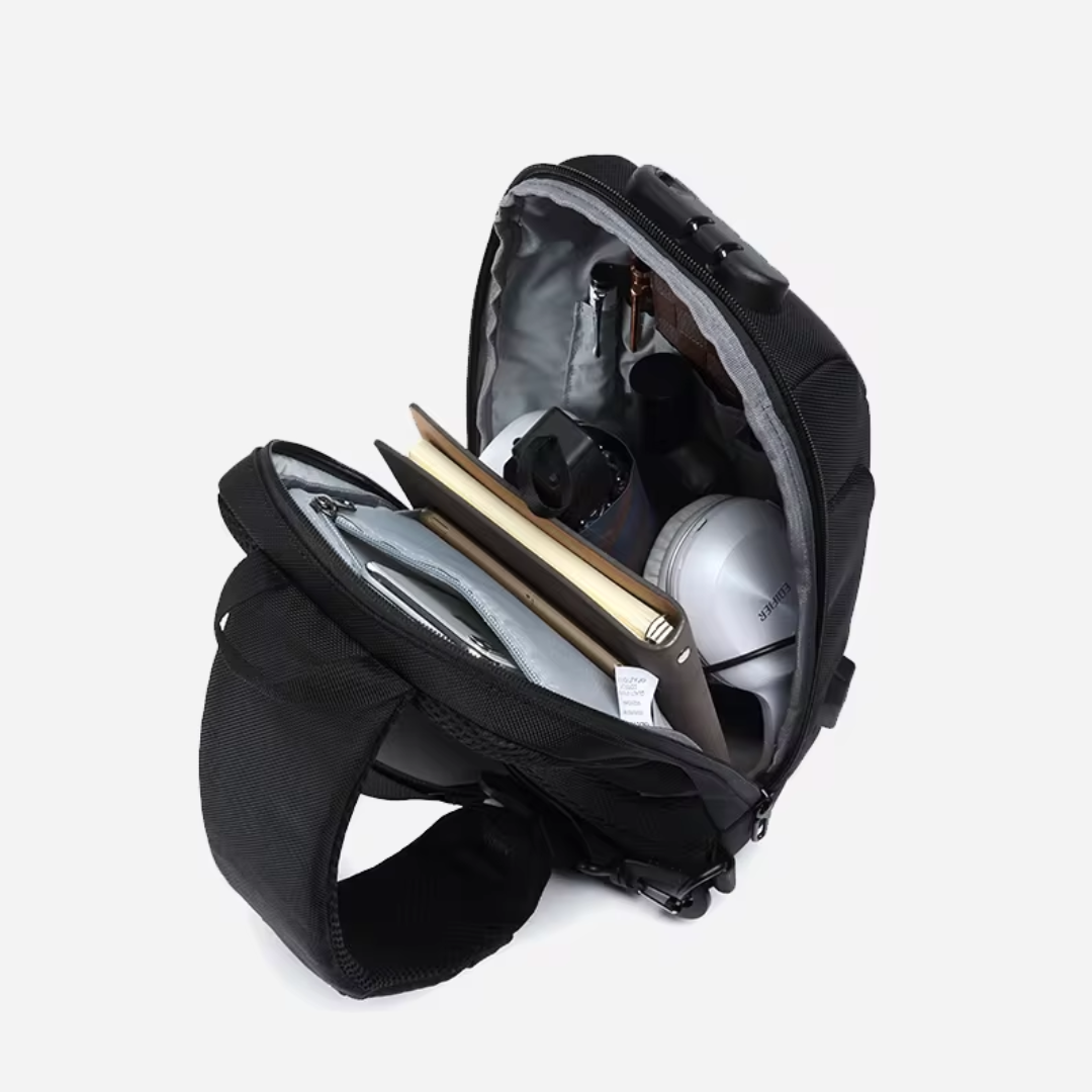 Anti-Theft Crossbody Charging Bag | Waterproof, USB Charging Port & Secure for Travel and Daily Use