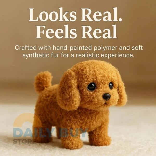 Realistic Robot Puppy Toy Dog with Smart Features, Interactive Companion for Kids and Pet Lovers