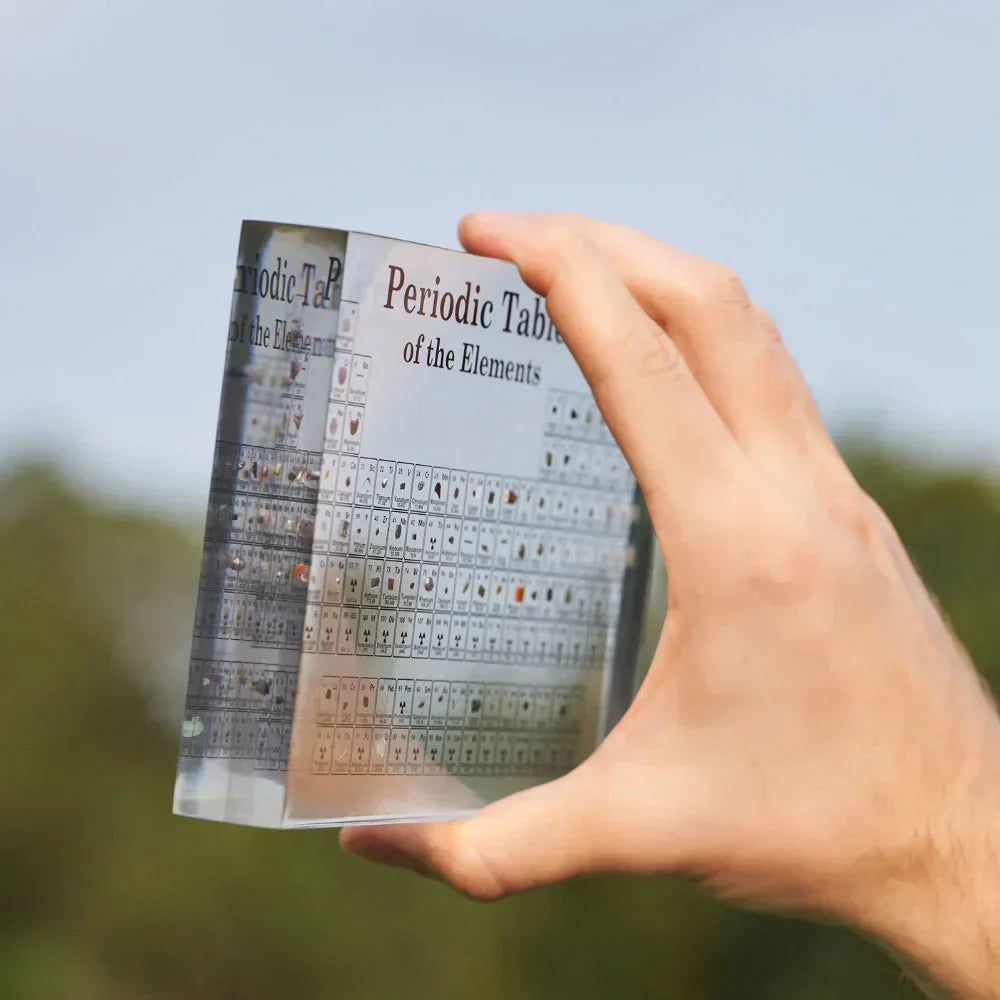 Illuminated Periodic Table with Real Elements | Premium Acrylic Display for Educational Use and Home Decor