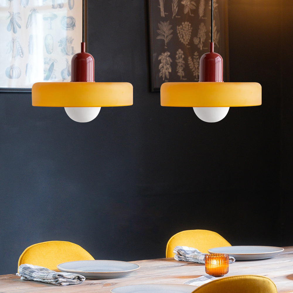 LED Glass Pendant Light with 2 Heads - Modern Design for Kitchen Island & Dining Room Lighting