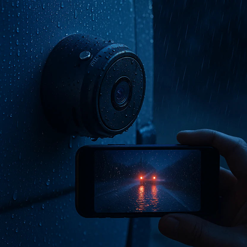 Wireless Waterproof Reverse Camera | 360° Rotatable Mount, Motion Detection & Ideal for Motorhomes, Trucks, and Trailers