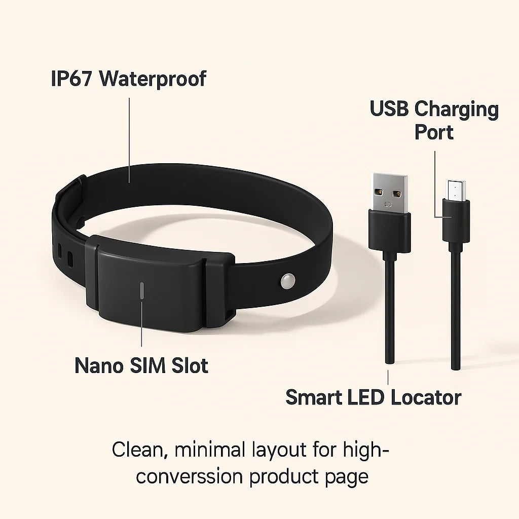 4G GPS Dog Tracker Collar | Real-Time Location & Safety Alerts