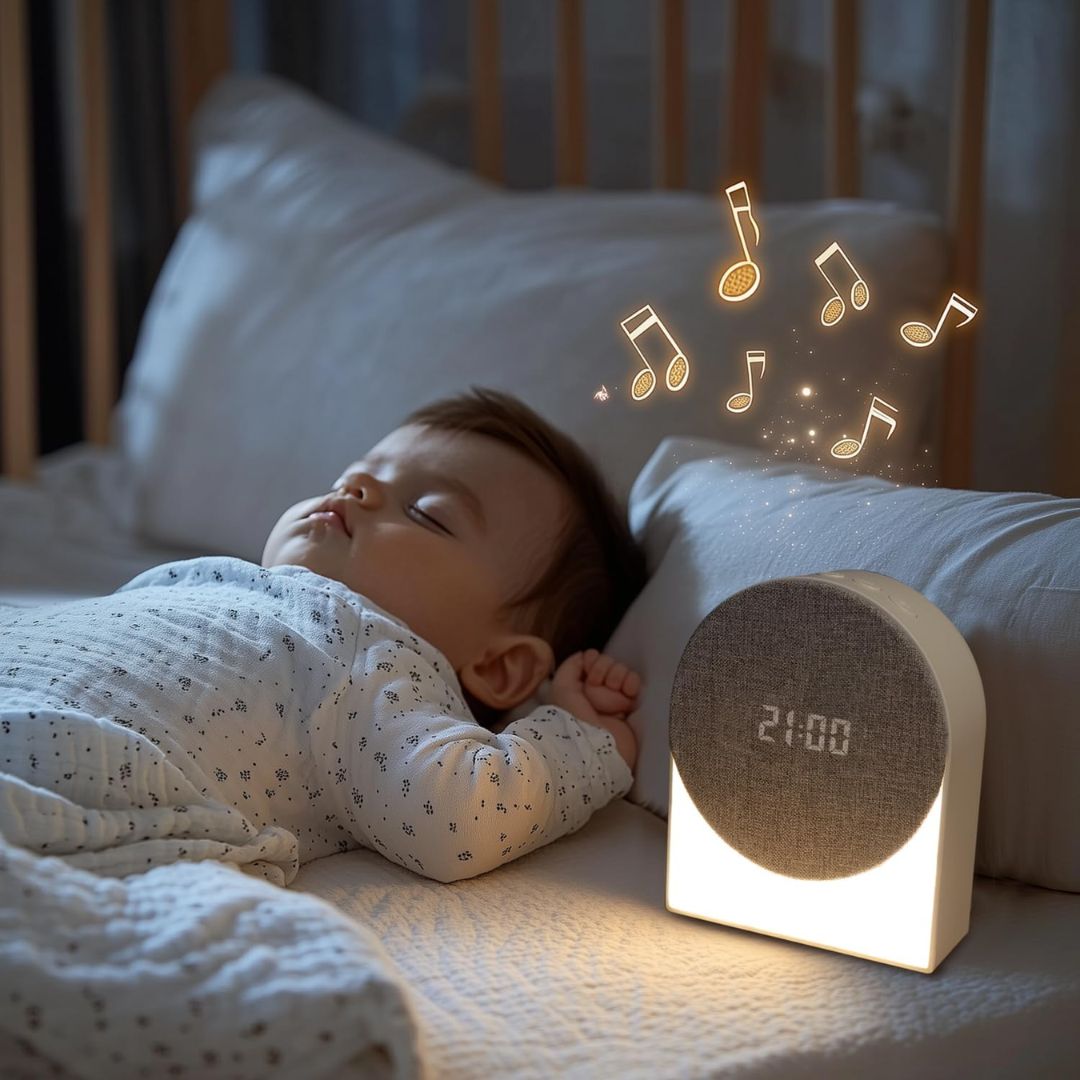 Sunrise Wake-Up Light Alarm Clock | White Noise Machine, Bluetooth & Dimmable Nightlight for Kids & Adults Sleep Training