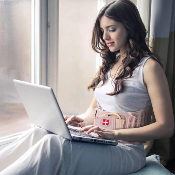 Decompression Lumbar Support Belt | Ergonomic, Inflatable & Comfortable for Pain Relief and Back Support