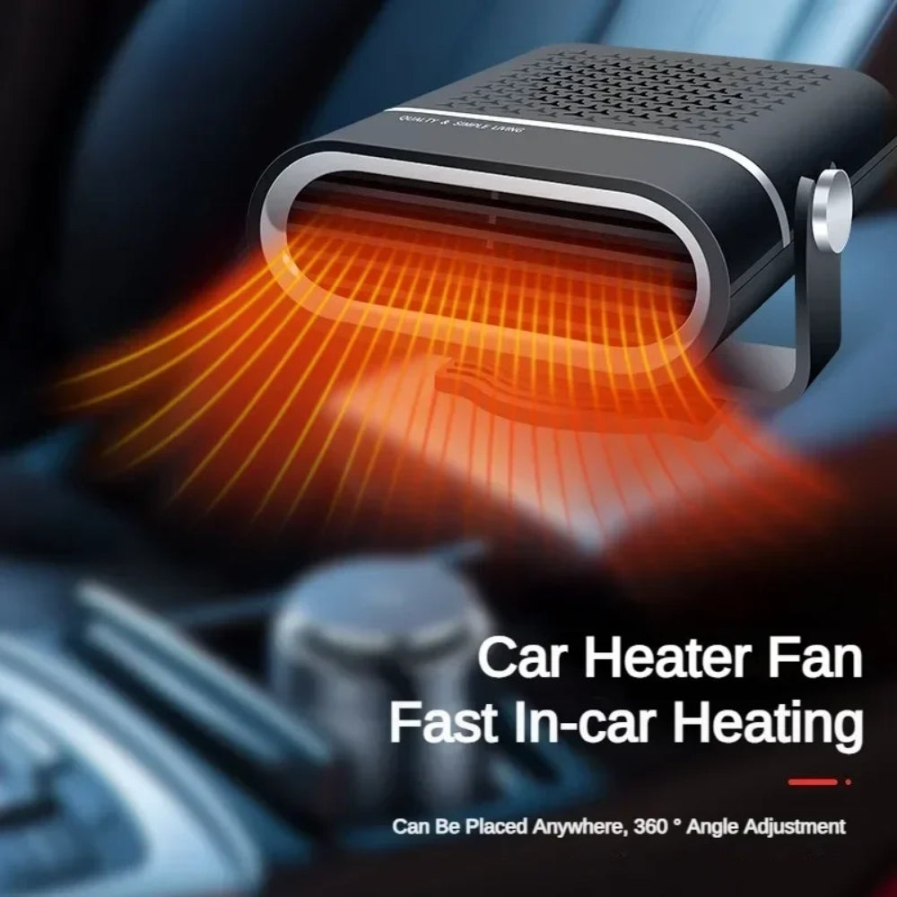 Portable Car Heater | 4-in-1 Heating, Cooling & Defrosting Fan for All-Season Vehicle Comfort