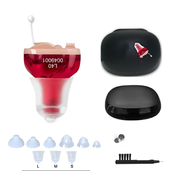 In-Ear Rechargeable Hearing Aids with Clear Sound, Long Battery Life, Comfortable Fit for Daily Use and Enhanced Hearing