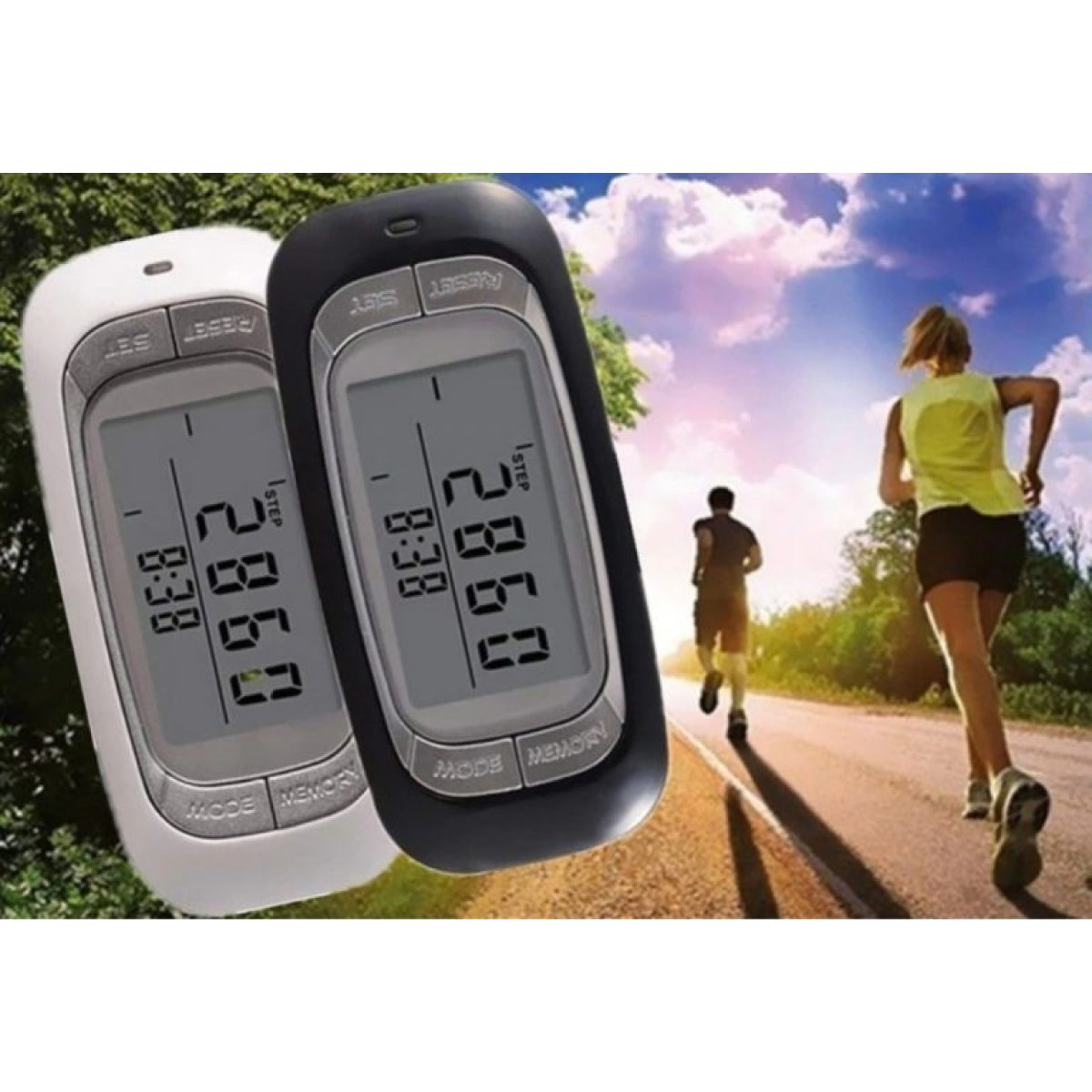 Best Walking 3D Pedometer with Clip and Strap plus. 30 Days Memory, Accurate Step Counter. PREMIUM