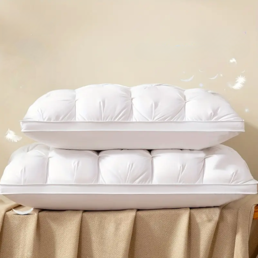 Luxury Goose Down Pillow | Ultra Soft, Hypoallergenic & Supports Neck Alignment for Deeper Sleep