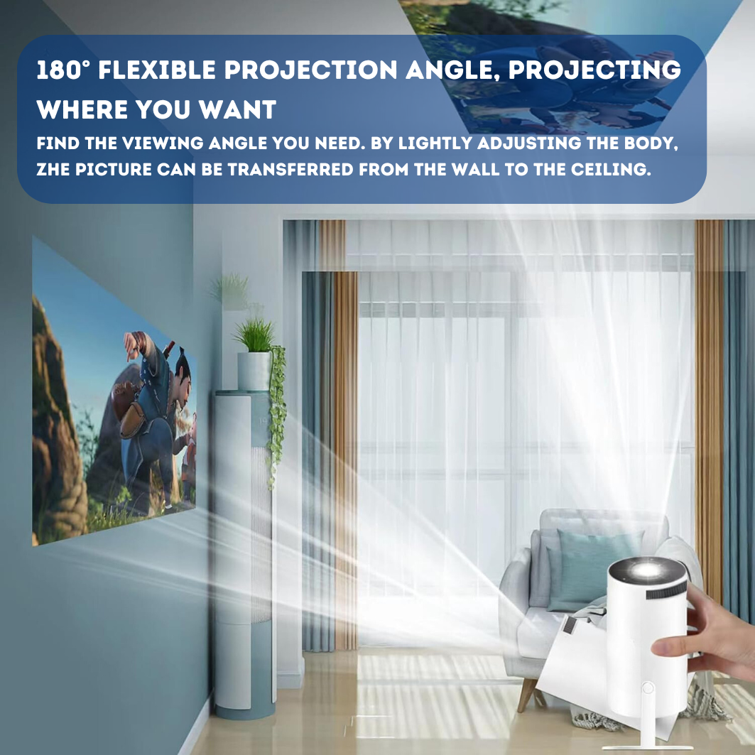 Ultra HD 4K Wireless Handheld Projector – Best Home Cinema Experience