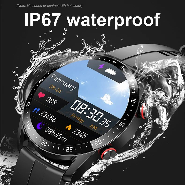 Glucose Monitoring Smartwatch | Painless Blood Sugar Tracking, Heart Rate & Sleep Monitor for Diabetes Management