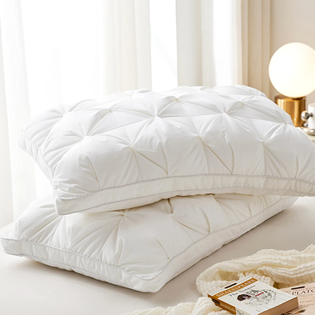 Luxury Goose Down Pillow | Ultra Soft, Hypoallergenic & Supports Neck Alignment for Deeper Sleep