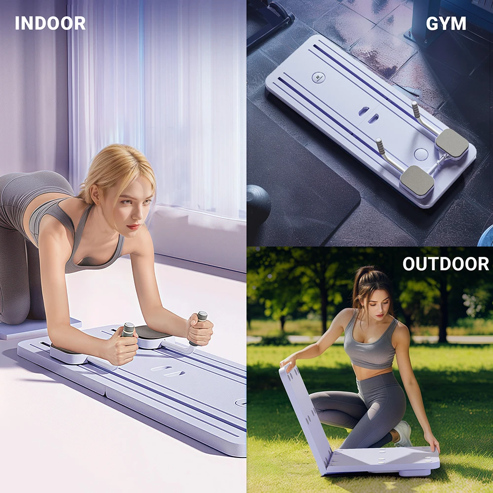 Pilates Reformer Set | Core Strengthening, Flexibility & Compact for Home or Office Use
