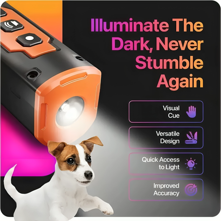 Ultrasonic Dog Barking Control Device | Safe, Pain-Free Trainer with Sound & Light for Effective Behaviour Correction