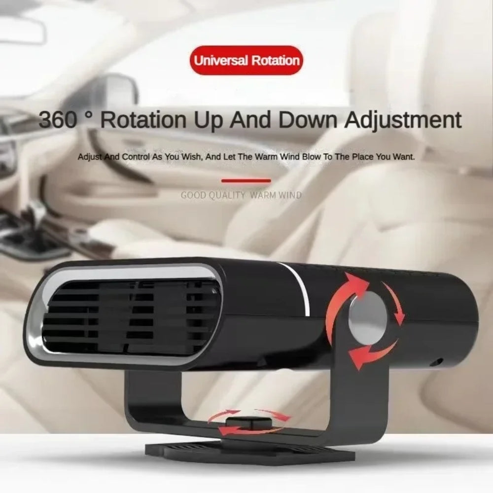 Portable Car Heater | 4-in-1 Heating, Cooling & Defrosting Fan for All-Season Vehicle Comfort