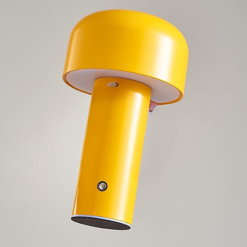 LED Cordless Table Lamp - Italian Mushroom Design for Indoor & Outdoor Use, Battery Operated Lighting Solution
