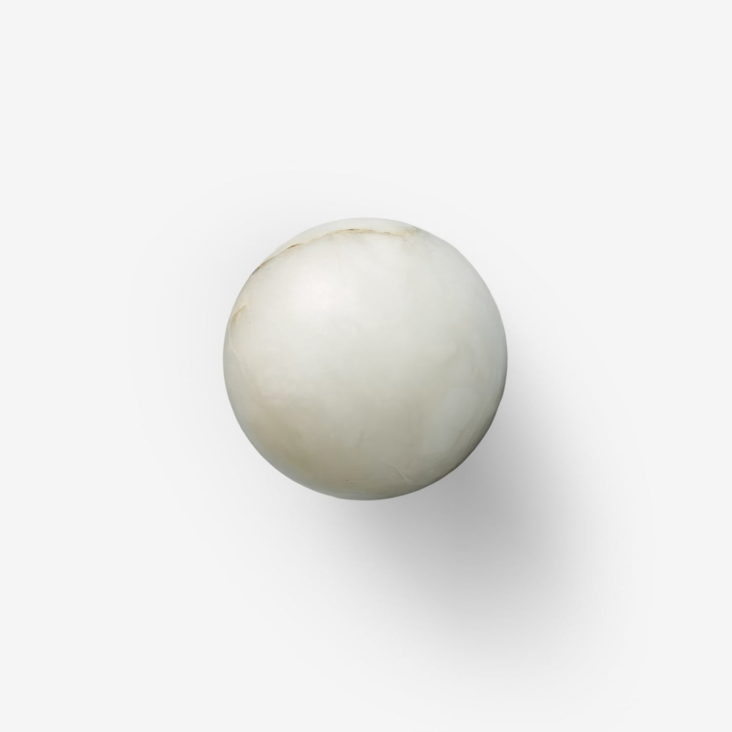 LED Mini Orb Wall Lamp - Alabaster Finish - Modern Lighting for Hallway & Bedroom Decor