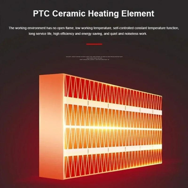 Compact Electric Heater - Portable USB & Plug-In Mini Space Heater for Home Office, Bedroom, and Travel Use