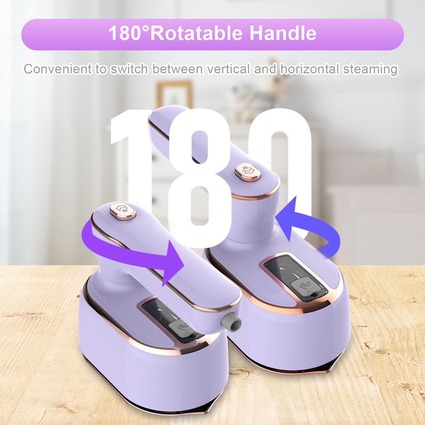 Portable Electric Iron Steamer – Lightweight & Easy for Home & Travel