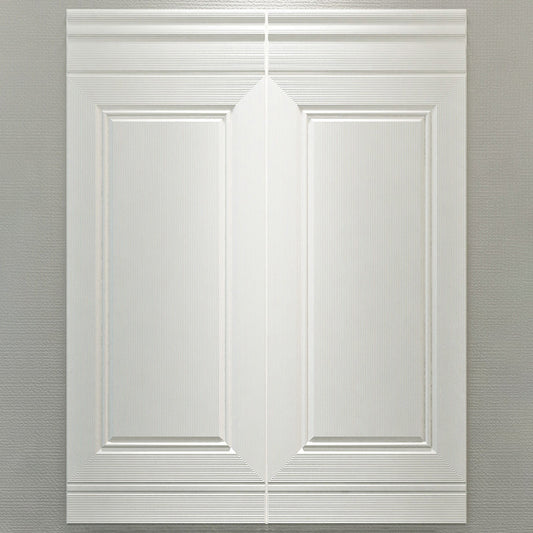 Waterproof Solid Color Peel and Stick Wainscoting Wallboard for Indoor Use - Easy Installation & Durable Finish