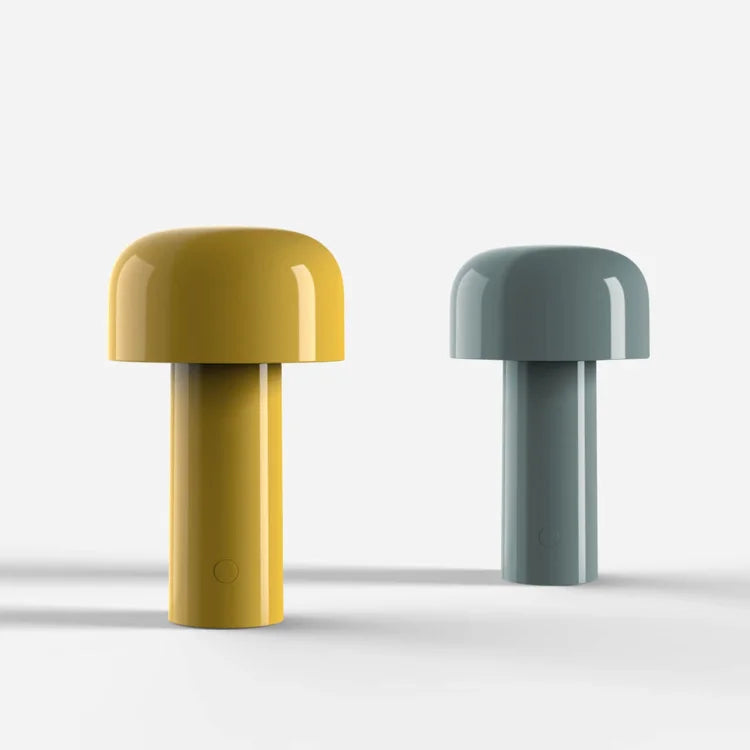 LED Mushroom Rechargeable Table Lamp - Portable Night Light with Adjustable Brightness for Home, Office, and Outdoor Use
