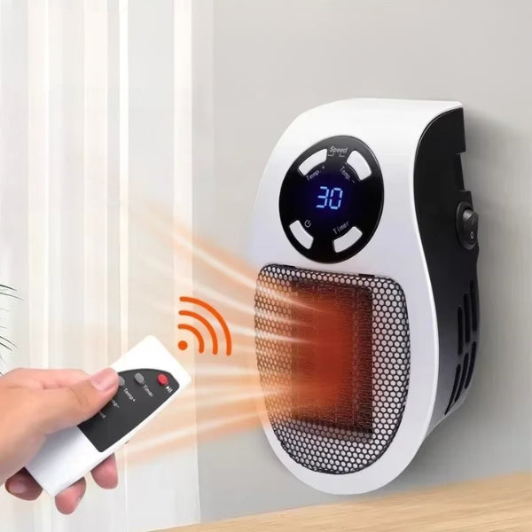 Compact Electric Heater - Portable USB & Plug-In Mini Space Heater for Home Office, Bedroom, and Travel Use