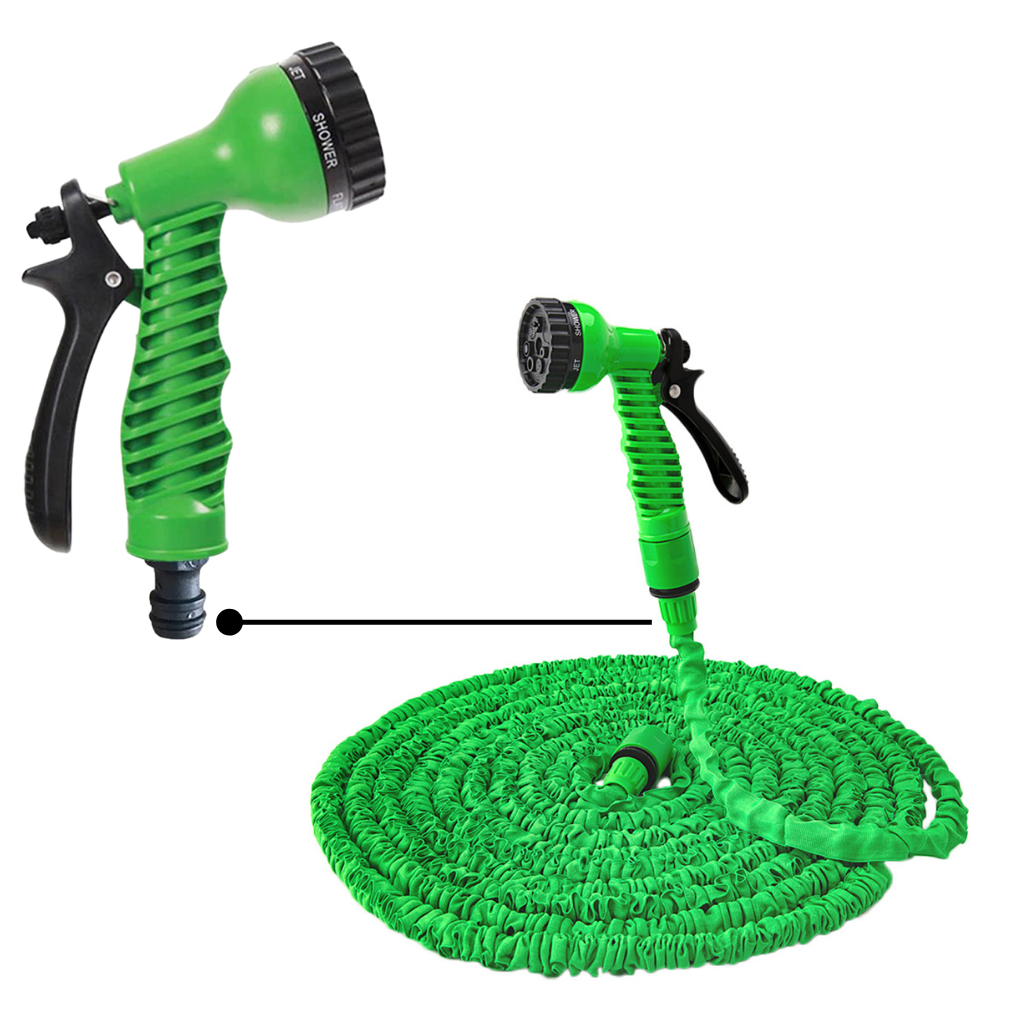 Expandable Garden Hose with Spray Gun – Lightweight, Retractable, and Durable