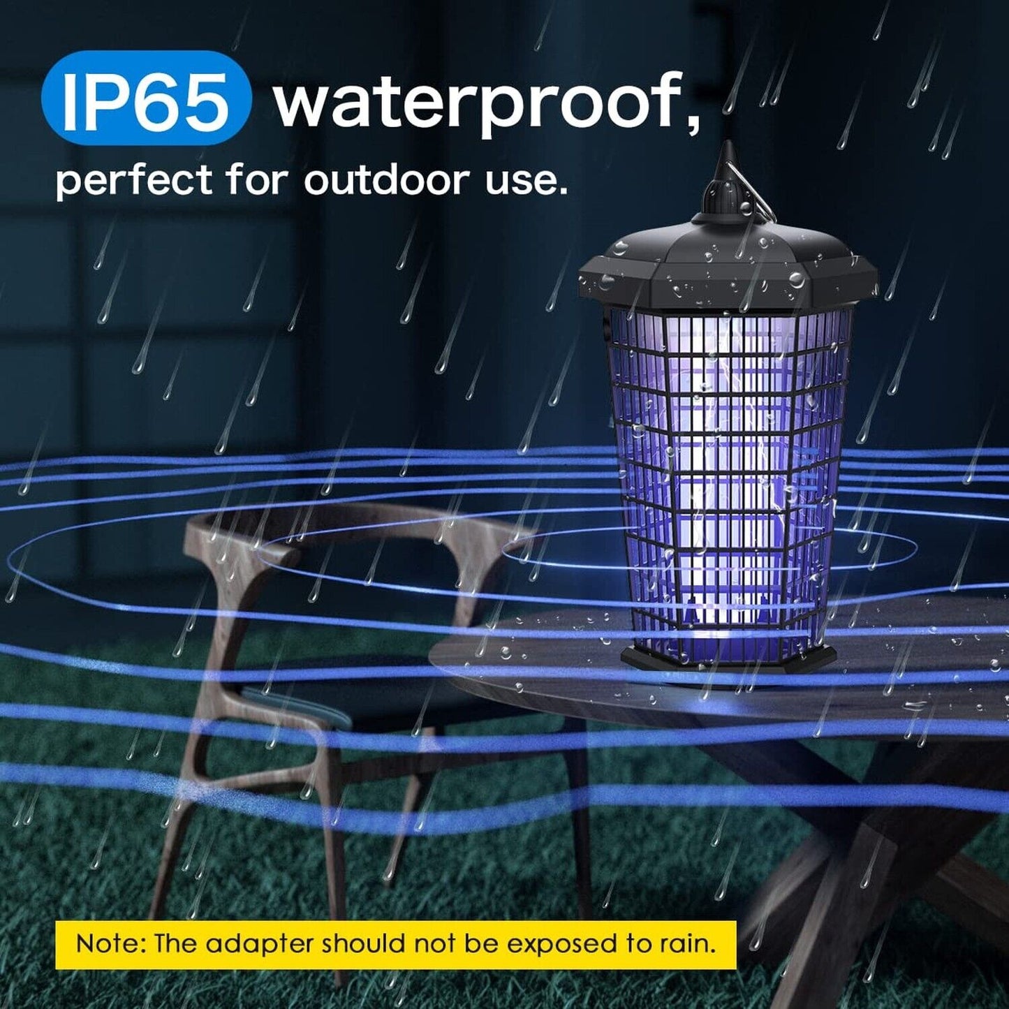 Moth Killer Lamp | 30W Waterproof Bug Zapper for Moths, Mosquitoes & Flying Insects in Home, Patio & Garden