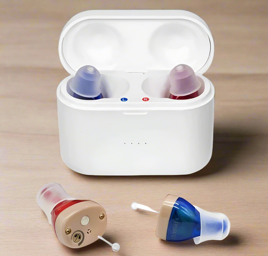 In-Ear Rechargeable Hearing Aids with Clear Sound, Long Battery Life, Comfortable Fit for Daily Use and Enhanced Hearing