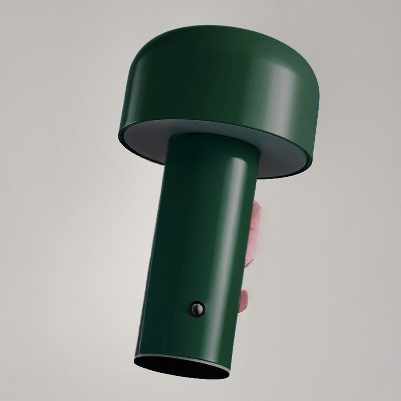 LED Cordless Table Lamp - Italian Mushroom Design for Indoor & Outdoor Use, Battery Operated Lighting Solution