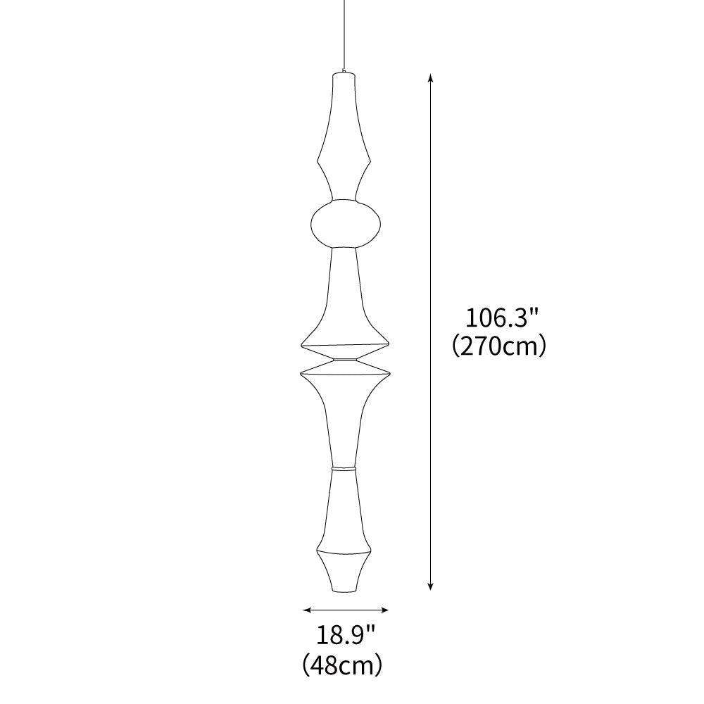 LED Pendant Light Fixture - Modern White Design for Kitchen, Dining Room & Living Room Lighting