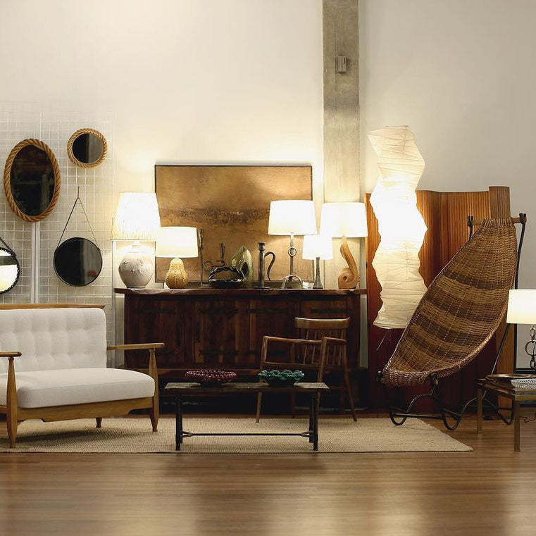 LED Rice Paper Floor Lamp - Adjustable Height, Soft Ambient Light for Living Room & Bedroom Decor