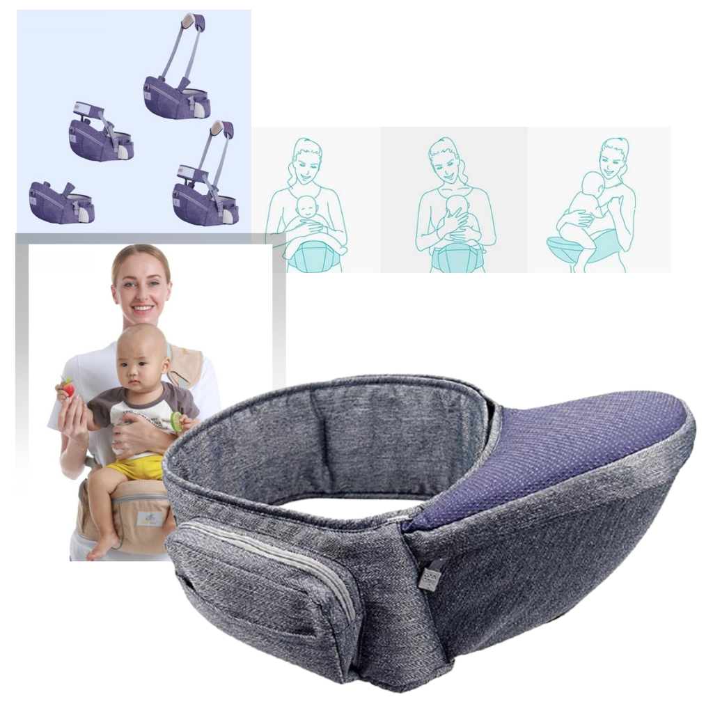 Ergonomic Hip Seat Baby Carrier – Comfortable & Shock-Absorbing Design
