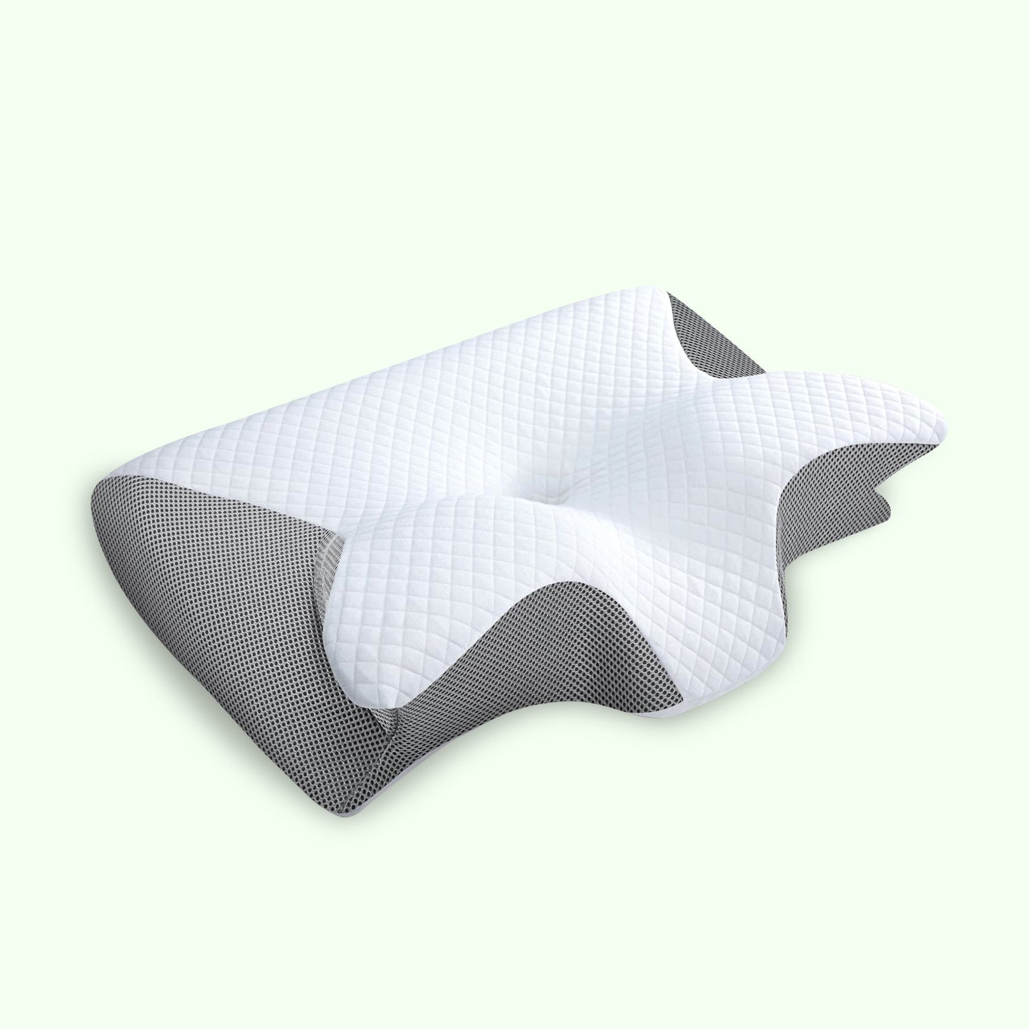 Butterfly Memory Foam Neck Pillow | Ergonomic Design with Armrests for Side & Back Sleepers, Ideal for Improved Sleep Quality