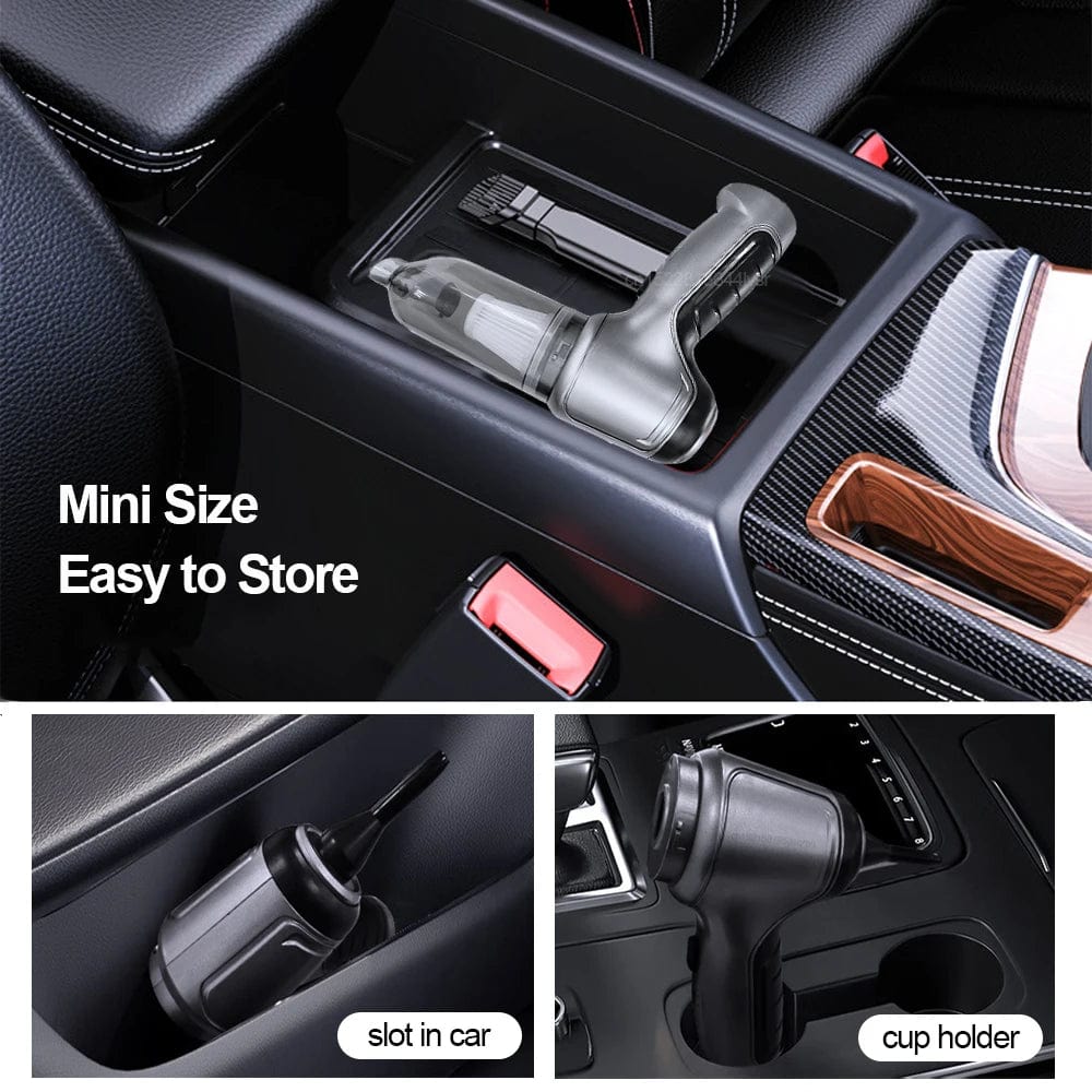Handheld Car Vacuum Cleaner | Powerful Suction, Slim Design & Ideal for Quick Cleanups in Tight Spaces
