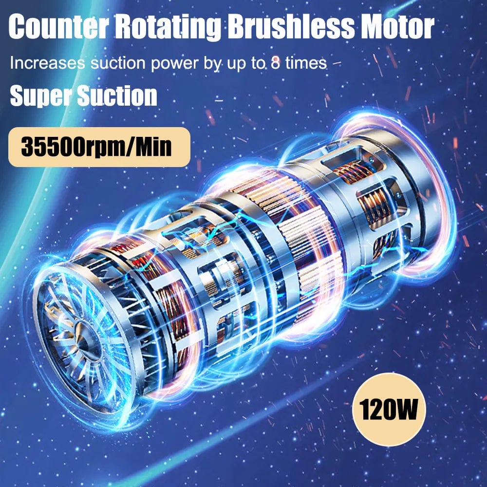 Handheld Car Vacuum Cleaner | Powerful Suction, Slim Design & Ideal for Quick Cleanups in Tight Spaces