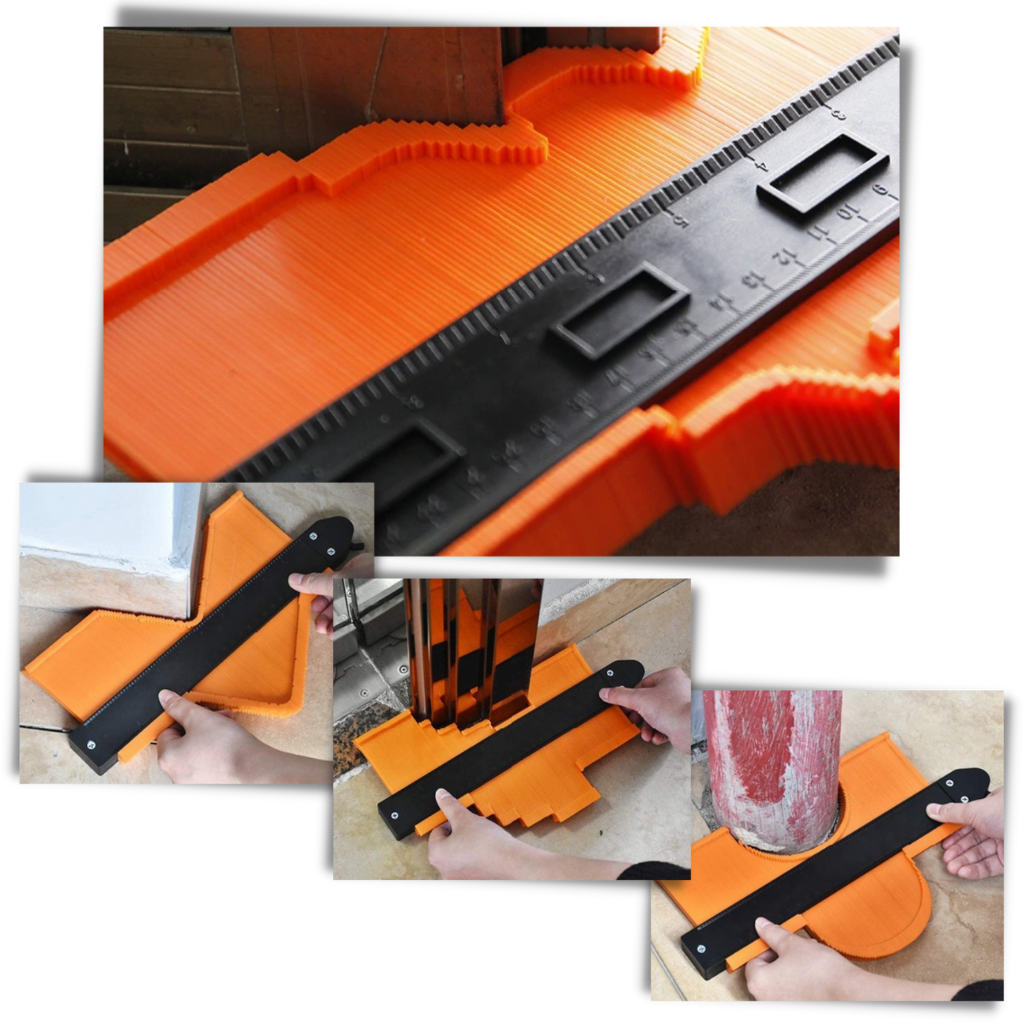 Contour Gauge Profile Duplicator – Rustproof, Locking Mechanism Precision Tool | 12cm - 25cm tool