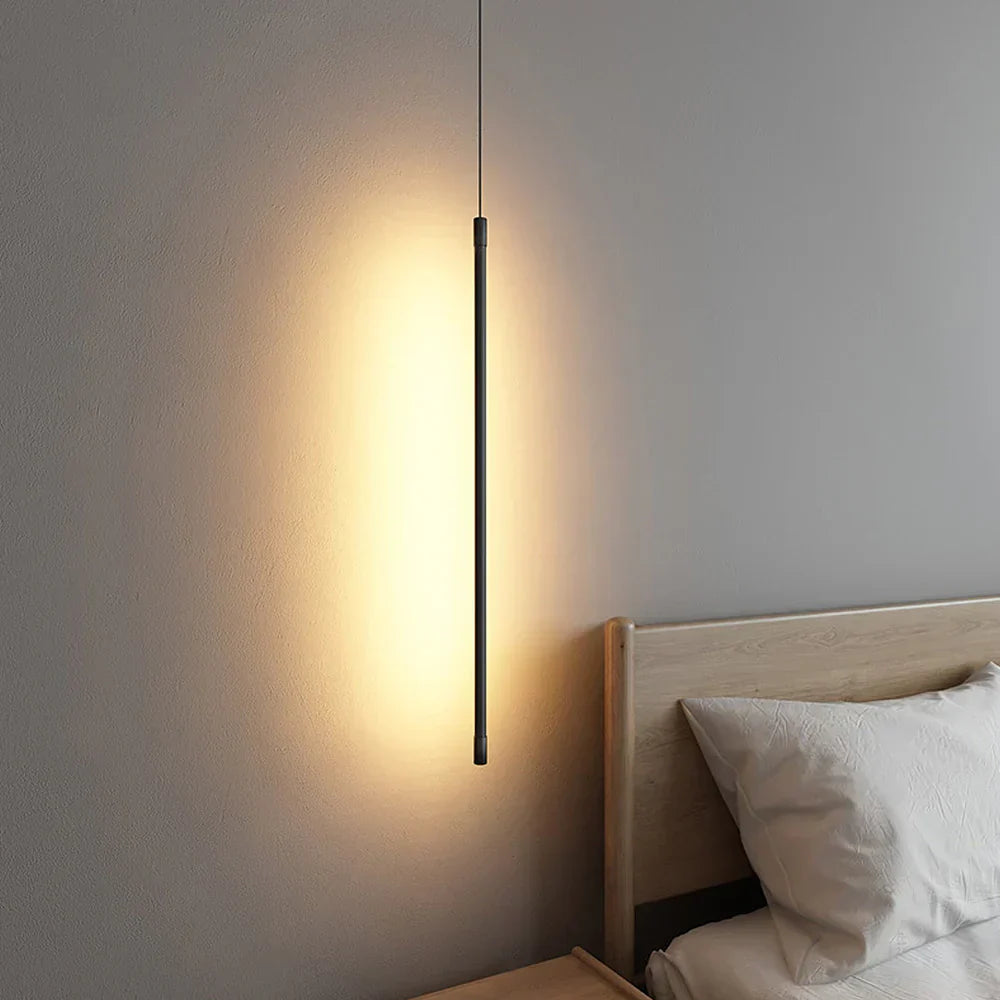 LED Pendant Light Fixture - Minimalist Aluminum Design for Modern Kitchens & Dining Areas