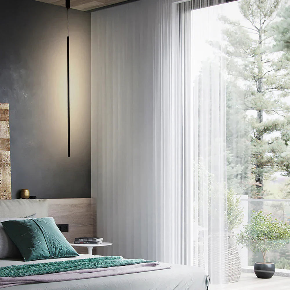 LED Pendant Light Fixture - Minimalist Aluminum Design for Modern Kitchens & Dining Areas