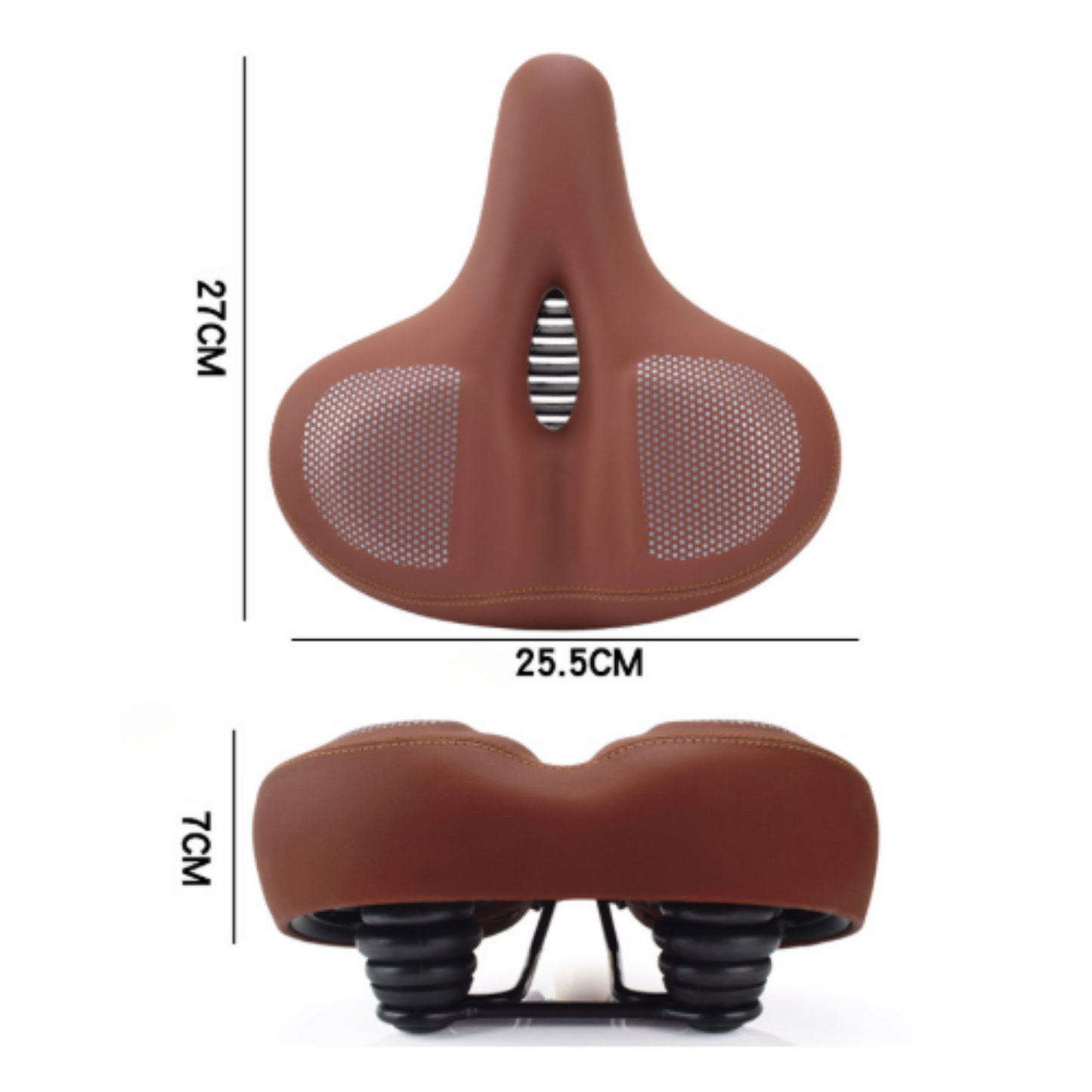 Ergonomic Bicycle Saddle with Memory Foam Cushion for Road Bikes, Mountain Bikes & Long-Distance Cycling