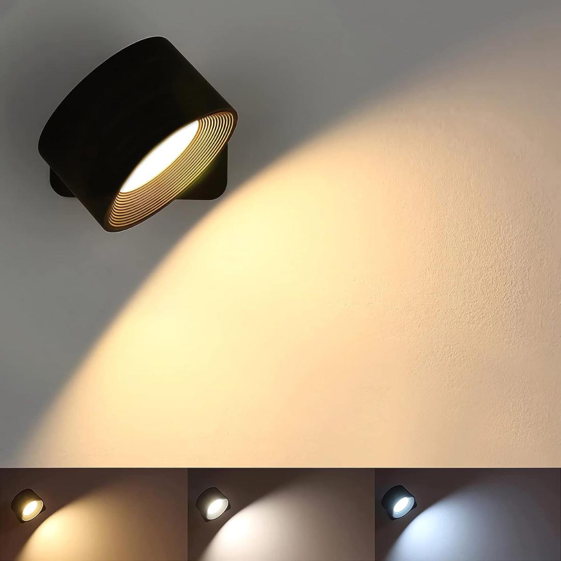 Cordless Rechargeable 360° Wall Light - Flex Lamp 2.0 for Indoor & Outdoor Use, Portable LED Fixture for Home & Garden Lighting