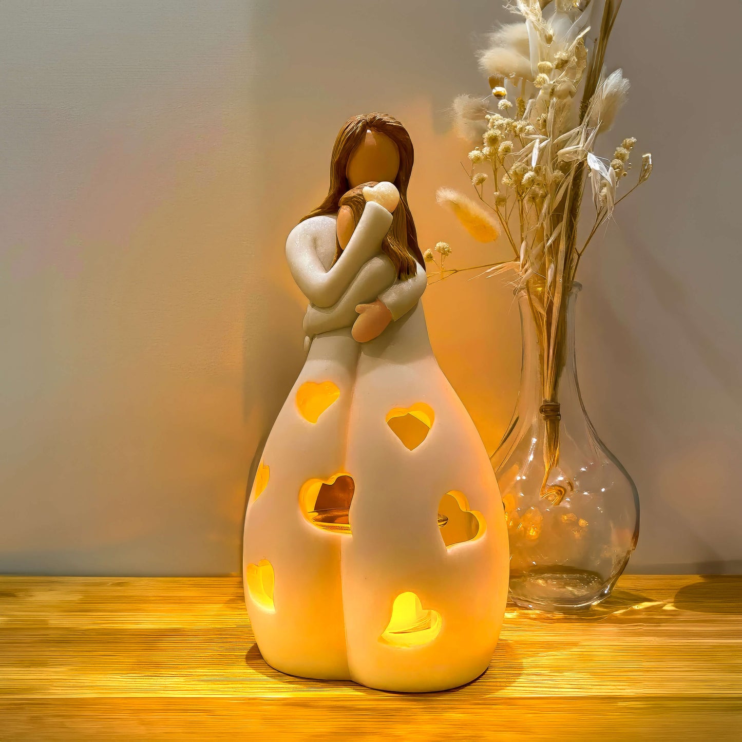 LED Heart-Shaped Night Light - Battery Operated Decorative Lamp for Bedroom, Nursery & Romantic Settings
