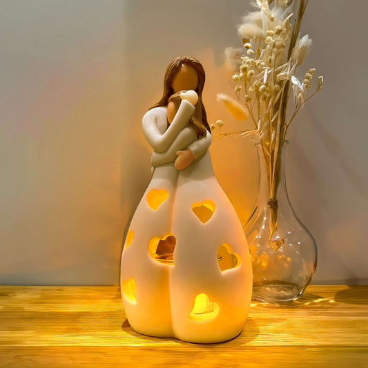 LED Heart-Shaped Night Light - Battery Operated Decorative Lamp for Bedroom, Nursery & Romantic Settings