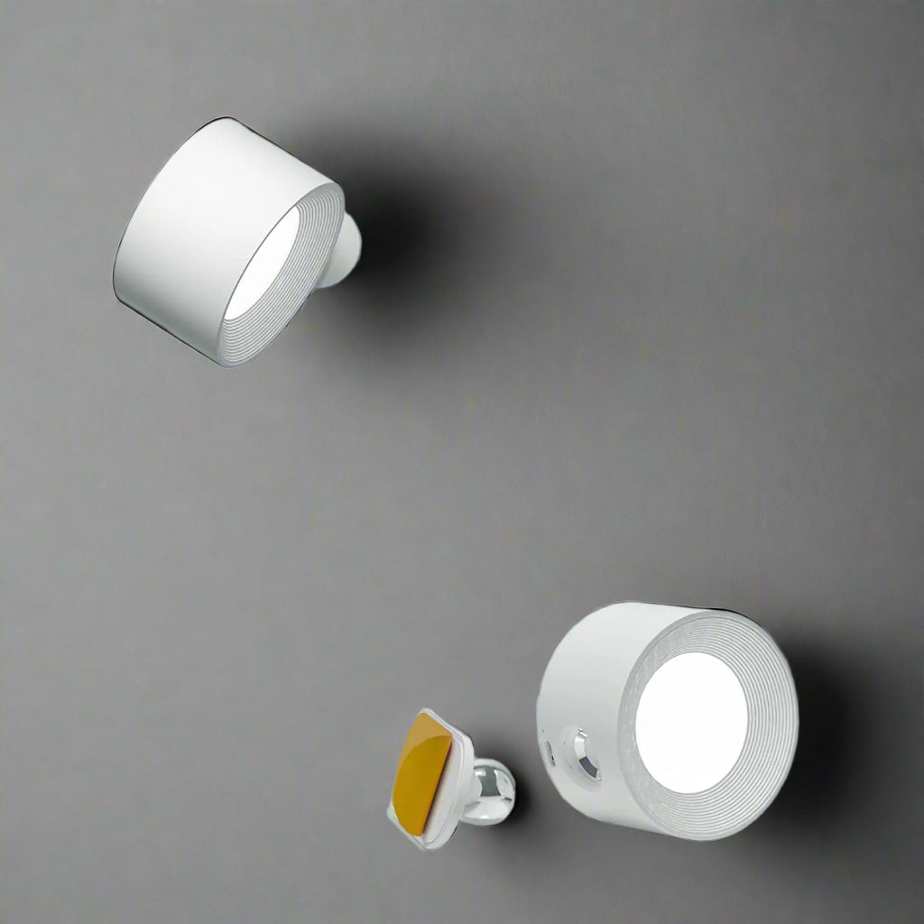 Cordless LED Wall Lamp with Easy Installation - Battery Operated Light for Living Room, Bedroom & Hallway Use