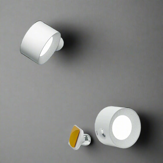 Cordless LED Wall Lamp with Easy Installation - Battery Operated Light for Living Room, Bedroom & Hallway Use