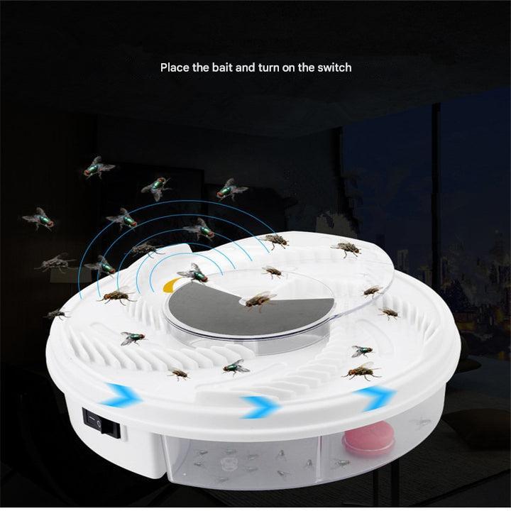 Electrical Fly Catcher | USB-Powered, Quiet with Rotary System for Home Use, Catches Flies, Mosquitoes & Fruit Flies